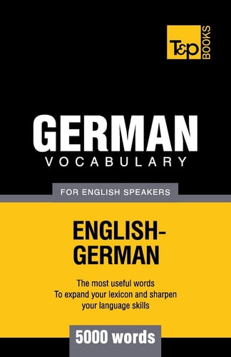 German Vocabulary for English Speakers - 5000 Words