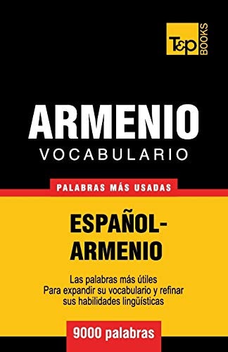 Vocabulario Español-Armenio - 9000 Palabras Más Usadas