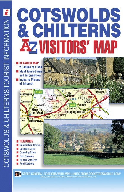 Cotswolds and Chilterns A-Z Visitors Map