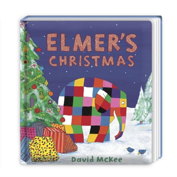 Elmers Christmas: Gift board book edition and the perfect Christmas stocking filler for children