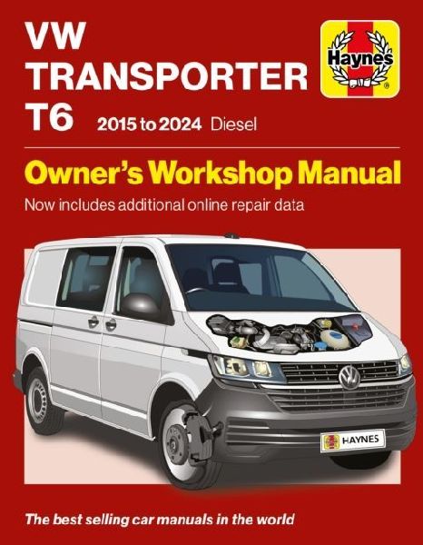 Volkswagen Transporter T6 2015 to 2024 Diesel: Owners Workshop Manual - Now includes additional online repair data