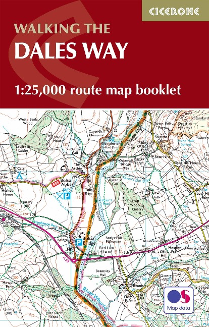The Dales Way Map Booklet: 1,25:000 route map booklet