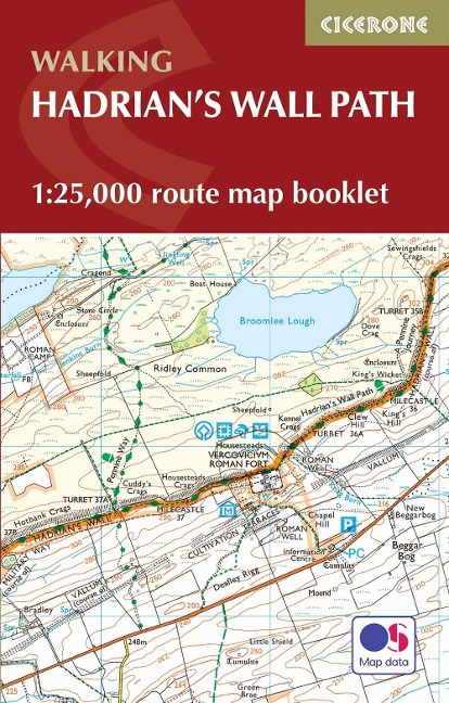 Hadrians Wall Path Map Booklet: 1:25,000 OS Route Mapping