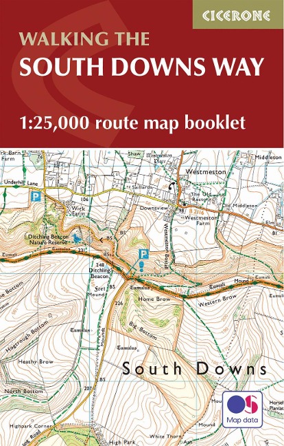 The South Downs Way Map Booklet: 1:25,000 OS Route Mapping