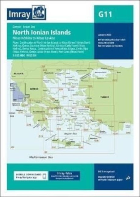 G11 North Ionian Islands: Nisos Kerkira to Nisos Levkas