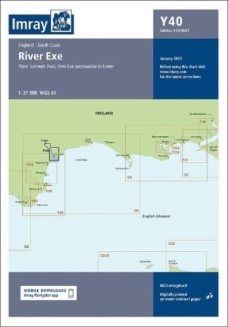 Y40 River Exe (Small Format): England South Coast