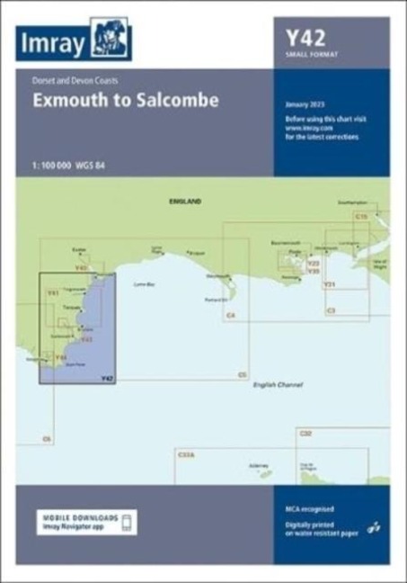 Y42 Exmouth to Salcombe (Small Format): Dorset & devon Coasts