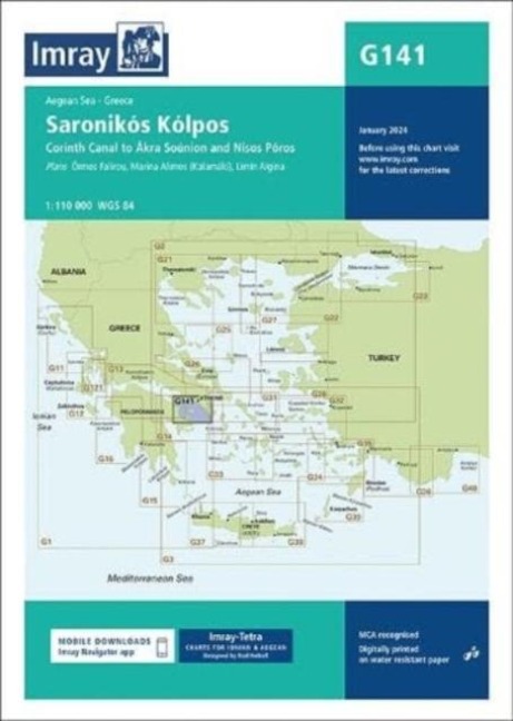G141 Saronikos Kolpos: Corinth Canal to Akra Sounion and Nisos Poros