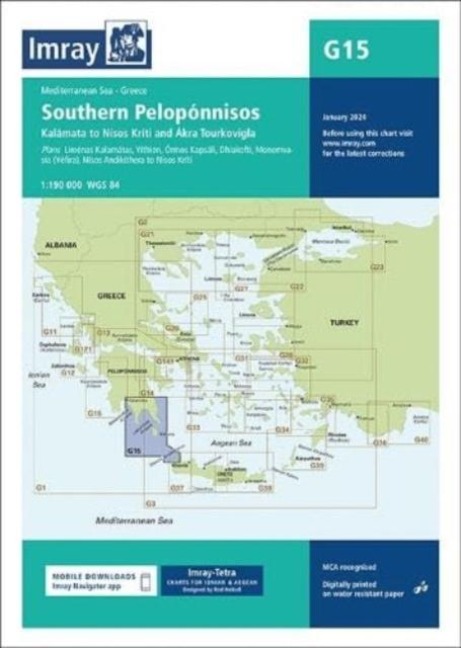 G15 Southern Peloponnisos: Ormos Navarinou to Nisos Kithira and Akra Tourkovigla