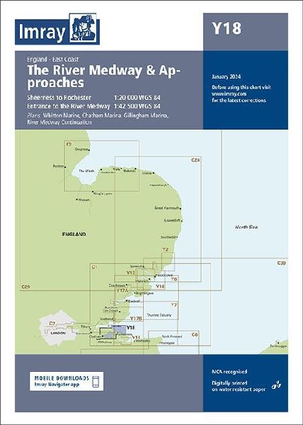 Y18 The River Medway and Approaches: Sheerness to Rochester and River Thames Sea Reach