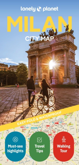 Lonely Planet Milan City Map: Durable, Waterproof, Easy-Fold Planning Map with Attractions & Walking Tours