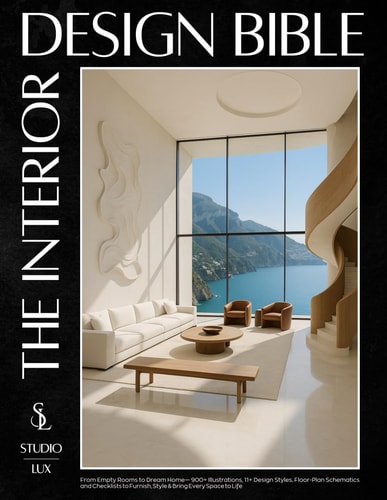 The Interior Design Bible From Empty Rooms to Dream Home - 900+ Illustrations, 11+ Design Styles, Floor-Plan Schematics and Checklists to Furnish, Style and Bring Every Space to Life