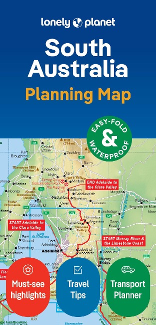 Lonely Planet South Australia Planning Map