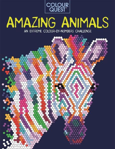 Colour Quest®: Amazing Animals : An Extreme Colour by Numbers Challenge