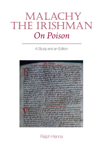 Malachy the Irishman, on Poison A Study and an Edition