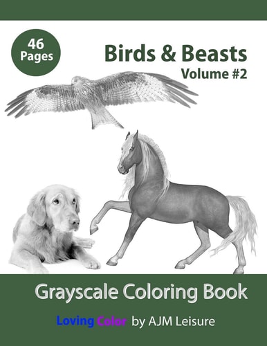 Birds & Beasts Volume 2 Adult Coloring Book