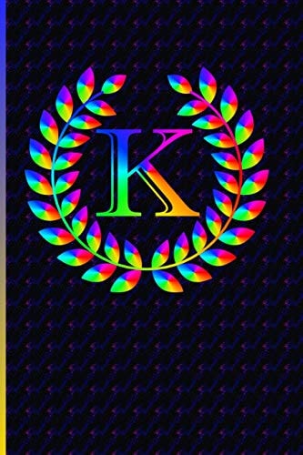 K Monogrammed Letter K Notebook