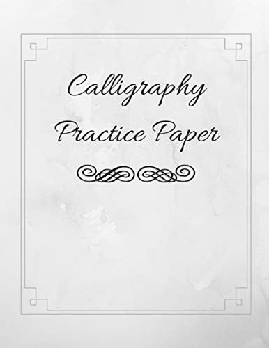 Calligraphy Practice Paper Guide Paper Workbook Perfect for Hand Lettering Practice