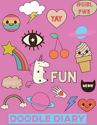 Doodle Diary Cute Pink Random Doodles Drawings