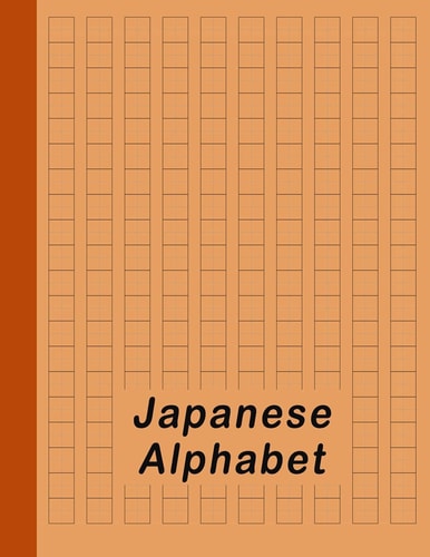 Japanese Alphabet Hiragana Katakana Genkouyoushi & Kanji Practice Workbook - Orange