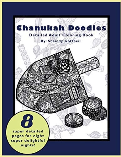 Chanukah Doodles Coloring Book for Adults