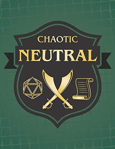 Chaotic Neutral RPG Themed Mapping and Notes Book