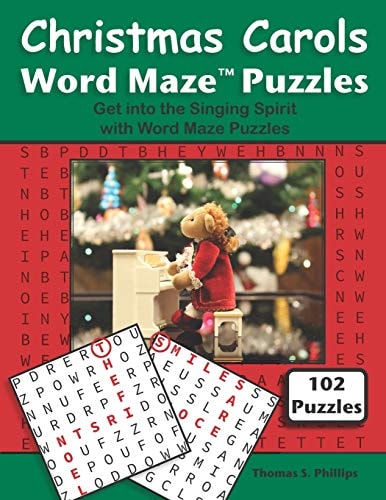 Christmas Carols Word Maze Puzzles Get Into the Singing Spirit with Word Maze Puzzles