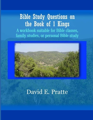 Bible Study Questions on the Book of 1 Kings A Workbook Suitable for Bible Classes, Family Studies, Or Personal Bible Study