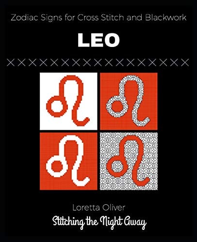 Leo Zodiac Signs for Cross Stitch and Blackwork