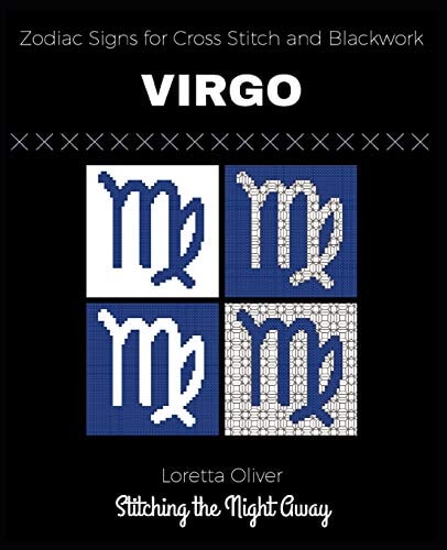 Virgo Zodiac Signs for Cross Stitch and Blackwork
