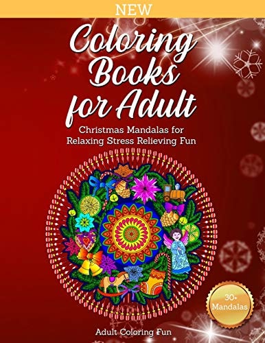 Coloring Books for Adult Christmas Mandalas for Relaxing Stress Relieving Fun