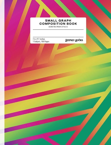 Small Graph Composition Book Geometric Prism (Style E)