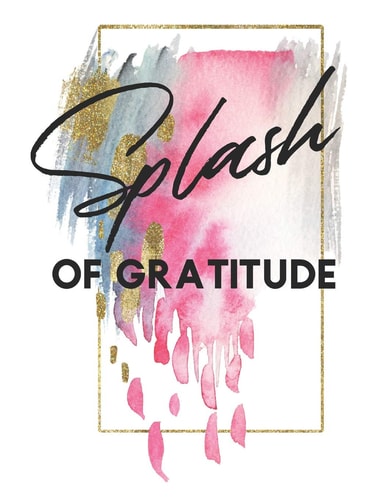 Splash of Gratitude A Guided Writing Prompt Notebook & Coloring Book Doodle Waves