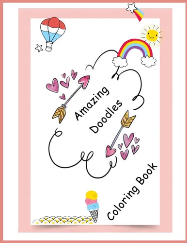 Amazing Doodles Coloring Book Coloring Notebook for Girls