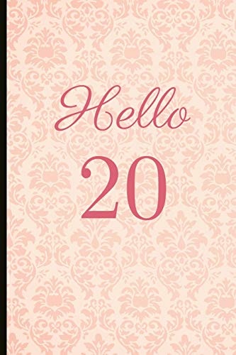 Hello 20 A Beautiful 20th Birthday Gift and Keepsake to Write Down Special Moments