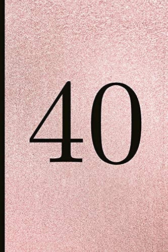 40 A Beautiful 40th Birthday Gift and Keepsake to Write Down Special Moments
