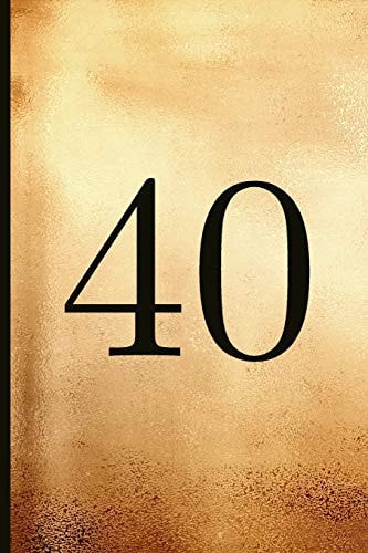 40 A Beautiful 40th Birthday Gift and Keepsake to Write Down Special Moments