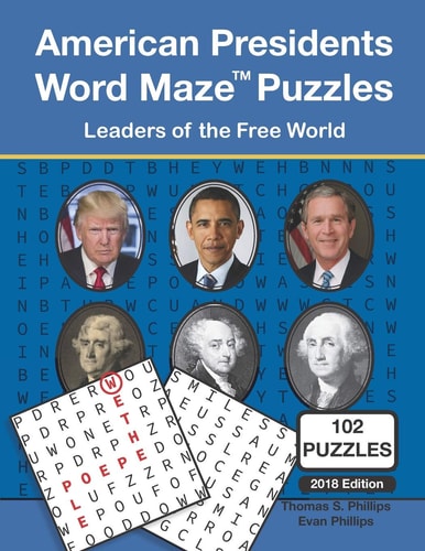 American Presidents Word Maze Puzzles Leaders of the Free World