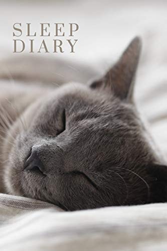 Sleep Diary Sleepy Russian Blue Cat