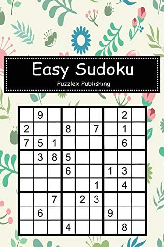 Easy Sudoku Sudoku Puzzle Game For Beginers With Beautiful Seamless Floral Cover