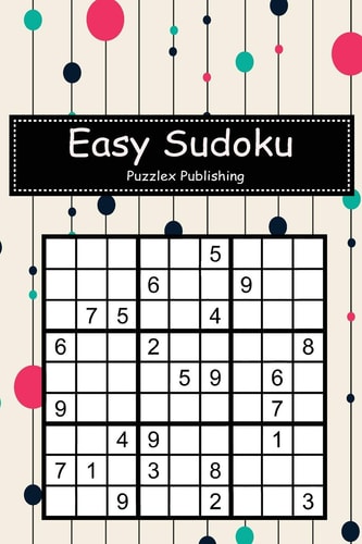 Easy Sudoku Sudoku Puzzle Game For Beginers With Colorful Geometric Cover