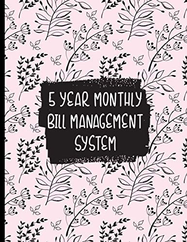 Garden Leaves Blowing in the Wind 5 Year Monthly Bill Management System