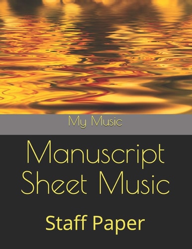 Manuscript Sheet Music Staff Paper