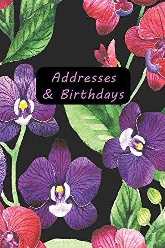 Addresses & Birthdays Watercolor Orchids