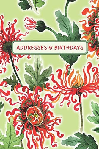 Addresses & Birthdays Watercolor Chrysanthemum