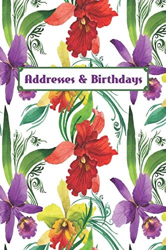 Addresses & Birthdays Watercolor Fancy Orchids
