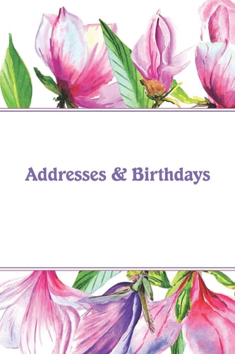 Addresses & Birthdays Watercolor Magnolia
