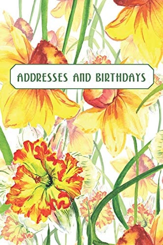 Addresses and Birthdays Watercolor Daffodils