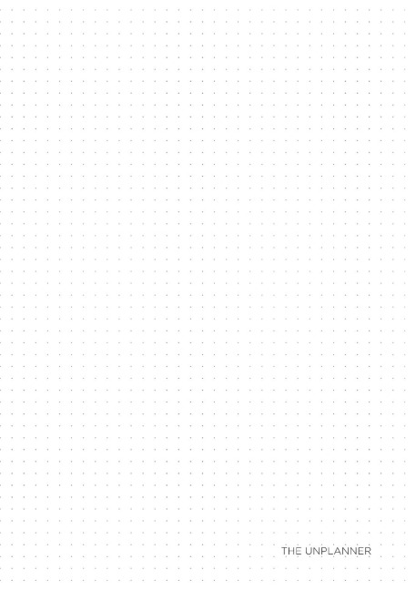 The Unplanner: A Minimalist Planner