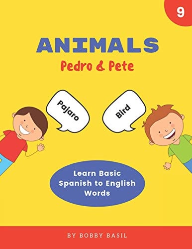 Animals Learn Basic Spanish to English Words